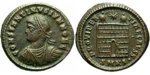 1 Follis /  AE3 Empire romain (27BC-395) Bronze Constance II (317 - 361)