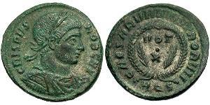 1 Follis /  AE3 Empire romain (27BC-395) Bronze Crispus (305 - 326)