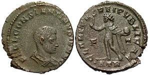 1 Follis /  AE3 Empire romain (27BC-395) Bronze Constance II (317 - 361)