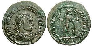 1 Follis /  AE3 Empire romain (27BC-395) Bronze Constantin I (272 - 337)