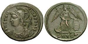 1 Follis /  AE3 Empire romain (27BC-395) Bronze Constantin I (272 - 337)