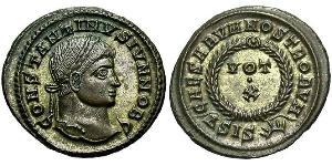 1 Follis /  AE3 Empire romain (27BC-395) Bronze Constance II (317 - 361)