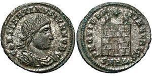 1 Follis /  AE3 Empire romain (27BC-395) Bronze Constantin I (272 - 337)