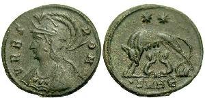 1 Follis /  AE3 Empire romain (27BC-395) Bronze Constantin I (272 - 337)