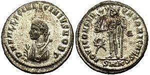 1 Follis /  AE3 Empire romain (27BC-395) Bronze Licinius II (315-326)