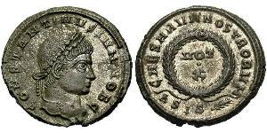 1 Follis /  AE3 Empire romain (27BC-395) Bronze Constance II (317 - 361)
