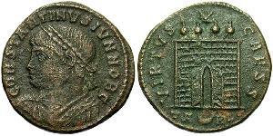 1 Follis /  AE3 Empire romain (27BC-395) Bronze Constance II (317 - 361)