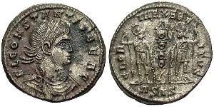 1 Follis /  AE3 Empire romain (27BC-395) Bronze Constant I (320-350)