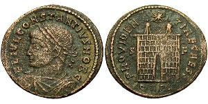 1 Follis /  AE3 Empire romain (27BC-395) Bronze Constance II (317 - 361)