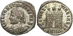 1 Follis /  AE3 Empire romain (27BC-395) Bronze Constance II (317 - 361)
