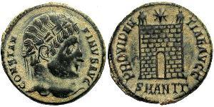 1 Follis /  AE3 Empire romain (27BC-395) Bronze Constantin I (272 - 337)