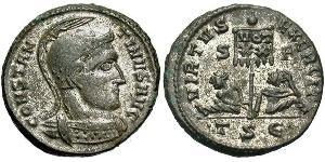 1 Follis /  AE3 Empire romain (27BC-395) Bronze Constantin I (272 - 337)