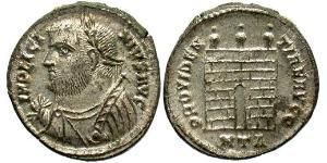 1 Follis /  AE3 Empire romain (27BC-395) Bronze Licinius I (265-324)