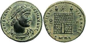 1 Follis /  AE3 Empire romain (27BC-395) Bronze Constantin I (272 - 337)