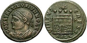 1 Follis /  AE3 Empire romain (27BC-395) Bronze Constance II (317 - 361)