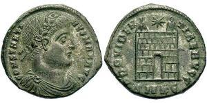 1 Follis /  AE3 Empire romain (27BC-395) Bronze Constantin I (272 - 337)
