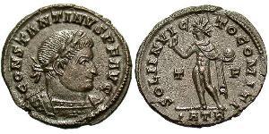 1 Follis /  AE3 Empire romain (27BC-395) Bronze Constantin I (272 - 337)