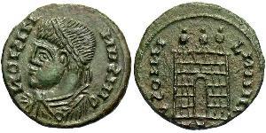 1 Follis /  AE3 Empire romain (27BC-395) Bronze Constantin I (272 - 337)