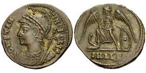 1 Follis /  AE3 Empire romain (27BC-395) Bronze Constantin I (272 - 337)