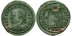 1 Follis /  AE3 Empire romain (27BC-395) Bronze Constance II (317 - 361)