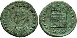 1 Follis /  AE3 Empire romain (27BC-395) Bronze Constance II (317 - 361)