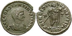 1 Follis /  AE3 Empire romain (27BC-395) Bronze Constance II (317 - 361)