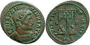 1 Follis /  AE3 Empire romain (27BC-395) Bronze Constantin I (272 - 337)