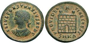 1 Follis /  AE3 Empire romain (27BC-395) Bronze Constance II (317 - 361)