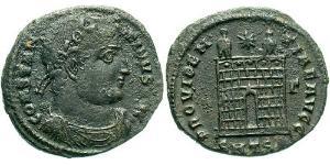 1 Follis /  AE3 Empire romain (27BC-395) Bronze Constantin I (272 - 337)