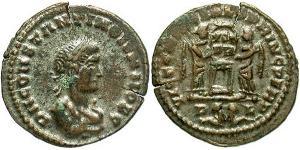 1 Follis /  AE3 Empire romain (27BC-395) Bronze Constance II (317 - 361)