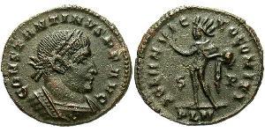 1 Follis /  AE3 Empire romain (27BC-395) Bronze Constantin I (272 - 337)