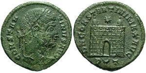 1 Follis /  AE3 Empire romain (27BC-395) Bronze Constantin I (272 - 337)