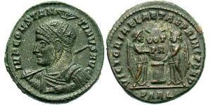 1 Follis /  AE3 Empire romain (27BC-395) Bronze Constantin I (272 - 337)