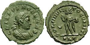 1 Follis /  AE3 Empire romain (27BC-395) Bronze Crispus (305 - 326)