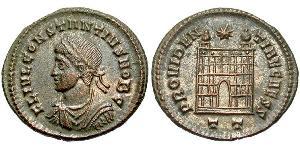 1 Follis /  AE3 Empire romain (27BC-395) Bronze Constance II (317 - 361)