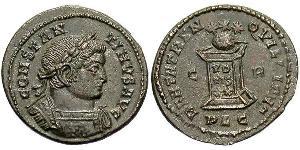 1 Follis /  AE3 Empire romain (27BC-395) Bronze Constantin I (272 - 337)
