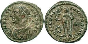 1 Follis /  AE3 Empire romain (27BC-395) Bronze Licinius I (265-324)