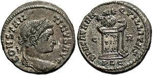 1 Follis /  AE3 Empire romain (27BC-395) Bronze Constantin I (272 - 337)