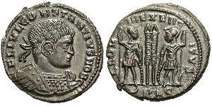 1 Follis /  AE3 Empire romain (27BC-395) Bronze Constance II (317 - 361)