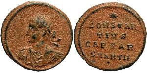 1 Follis /  AE3 Empire romain (27BC-395) Bronze Constance II (317 - 361)