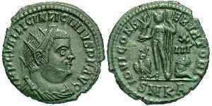 1 Follis /  AE3 Empire romain (27BC-395) Bronze Licinius I (265-324)