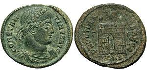 1 Follis /  AE3 Empire romain (27BC-395) Bronze Constantin I (272 - 337)