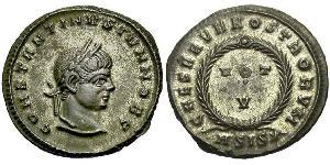 1 Follis /  AE3 Empire romain (27BC-395) Bronze Constance II (317 - 361)