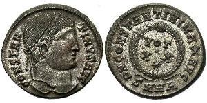 1 Follis /  AE3 Empire romain (27BC-395) Bronze Constantin I (272 - 337)