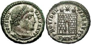 1 Follis /  AE3 Empire romain (27BC-395) Bronze Constantin I (272 - 337)