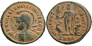 1 Follis /  AE3 Empire romain (27BC-395) Bronze Licinius II (315-326)