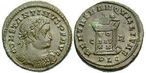1 Follis /  AE3 Empire romain (27BC-395) Bronze Constantin I (272 - 337)