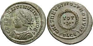 1 Follis /  AE3 Empire romain (27BC-395) Bronze Constance II (317 - 361)