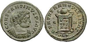1 Follis /  AE3 Empire romain (27BC-395) Bronze Constantin I (272 - 337)