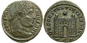 1 Follis /  AE3 Empire romain (27BC-395) Bronze Constantin I (272 - 337)